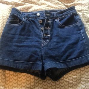BDG high rise FOXY denim shorts.